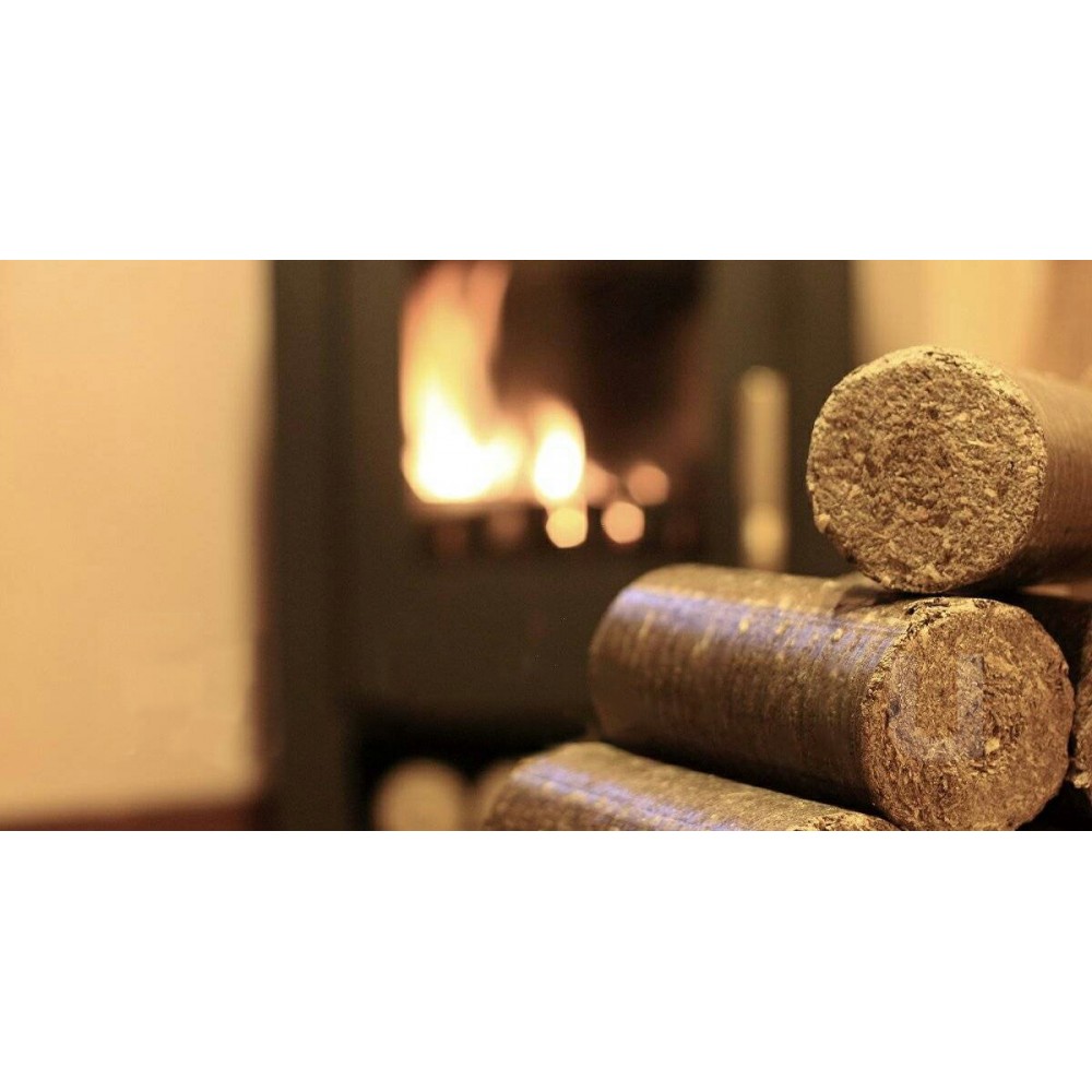 ブリケット薪  天然素材100%の薪  全ての薪ストーブ、BBQ、焚火、暖炉ご利用可能  火付き良し 燃焼時間40%長い！